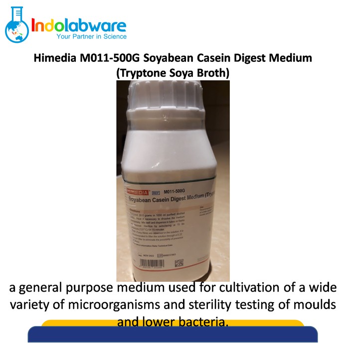 

Himedia M011-500G Soyabean Casein Digest Medium, Tryptone Soya Broth