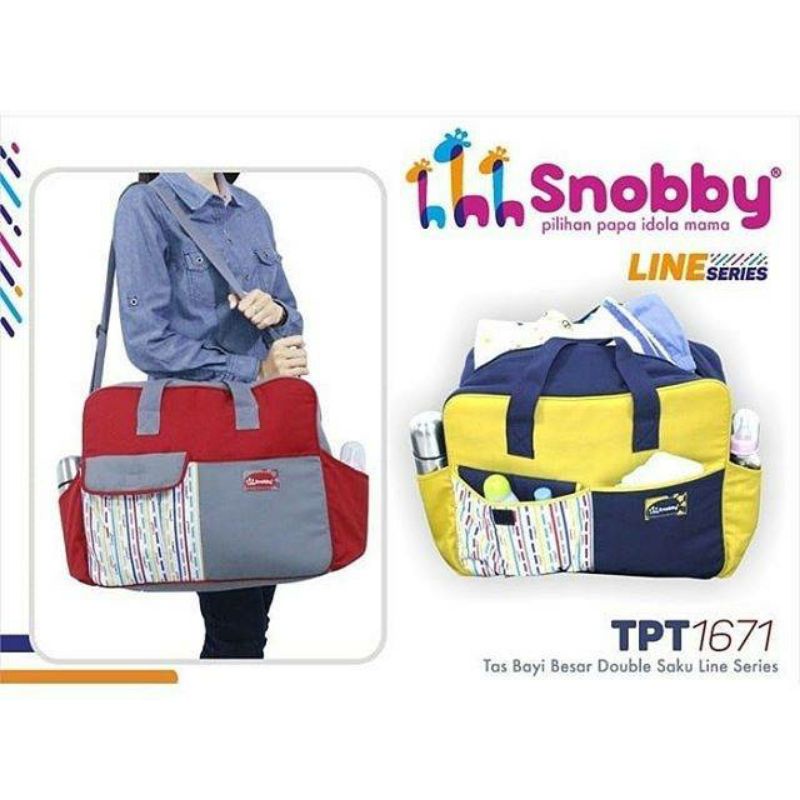 Snobby Tas Besar Bayi Snobby Series Twiza | Artsy | Summit | Squirrel | Line | Jumbo Large Diapers Bag Tas Pakaian Bayi