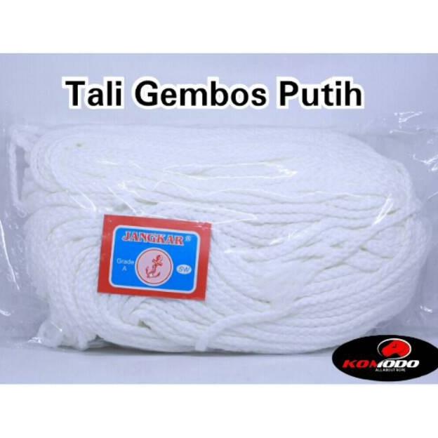 Ready oke] Kepang Tali Tali Tali 4mm Gembos Kur Tali 3mm Putih Polyester Sumbu