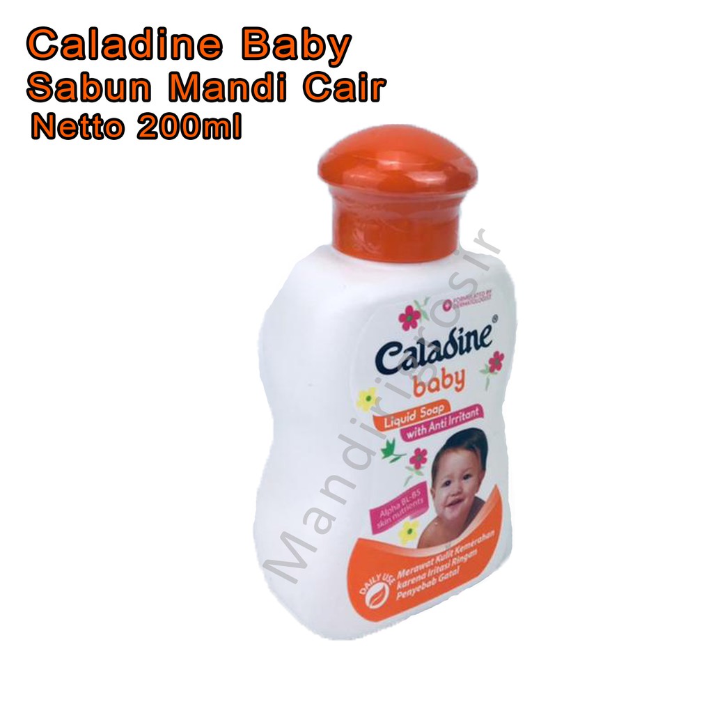 Sabun mandi cair * Caladine baby * Liquid Soap with anti irritant * Botol