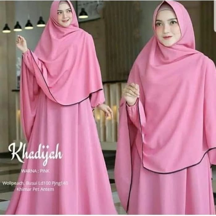 KHADIJAH SYARI | BAJU GAMIS SYARI | SETELAN HIJAB MODERN
