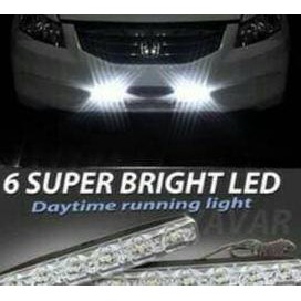 LAMPU DRL MOBIL 6 LED GOOD QUALITY