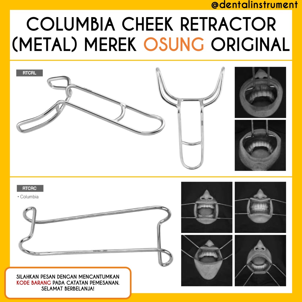 Jual Columbia Cheek Retractor Dental / Lip and Cheeck Retractor Metal