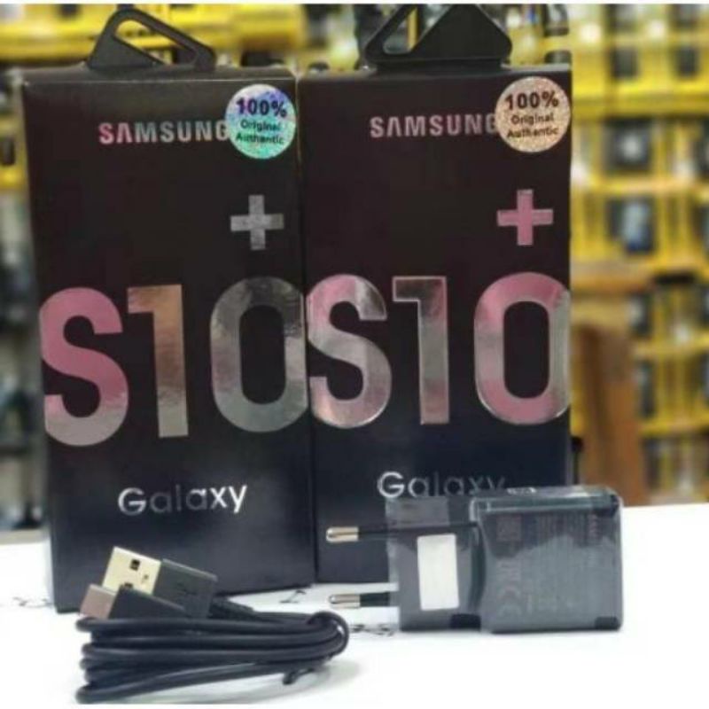 TRAVEL CHARGER SAMSUNG S10+ MICRO USB/ TYPE-C ORIGINAL 100% QUICK 3.0 FAST