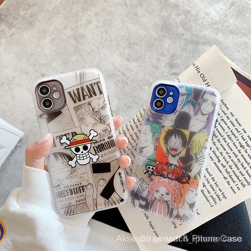 Case iPhone 7 8 Plus 12 Pro Max SE2020 7 8 XR X XS 11 Penutup Pelindung, Anti-Drop Putih Matte Fotolistrik Perlindungan Lensa Berlubang All-in-One Casing Ponsel