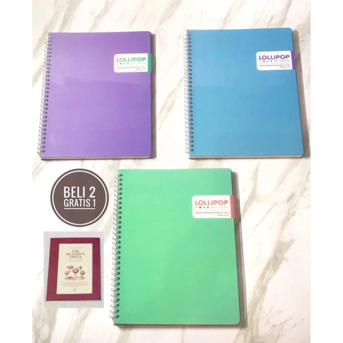 

Promo Buku Tulis Notebook Spiral B5 Lollipop Limited