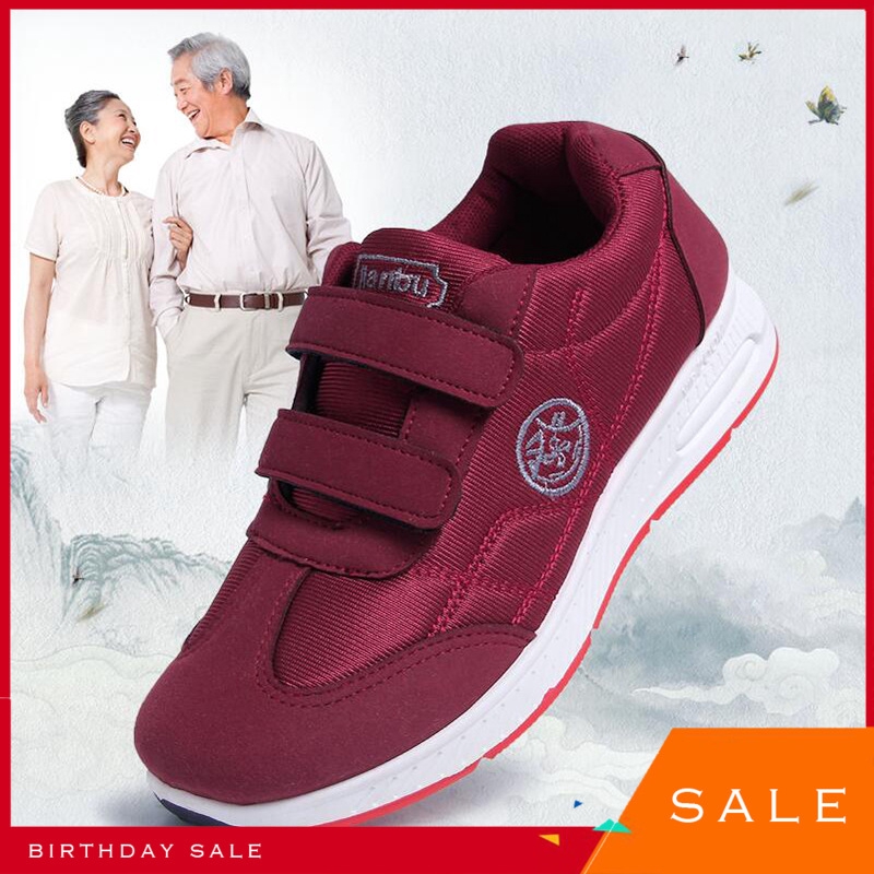 Sepatu Shoes Leisure Time Gym Shoes Ma'am Vigorous Strides Shoes Lovers Middle Age And Old Age Mom