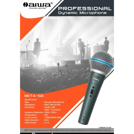 Mic kabel Beta 58 beta 58 original Beta58 Beta58 dynamic mic vocal