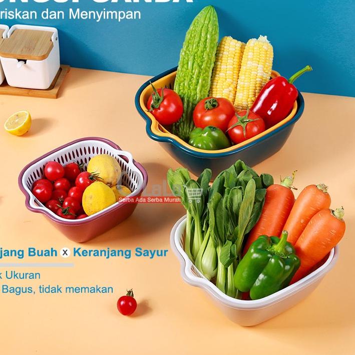 Terbaru KERANJANG TIRISAN MULTIFUNGSI 6IN1 / 6PCS OLL-0710