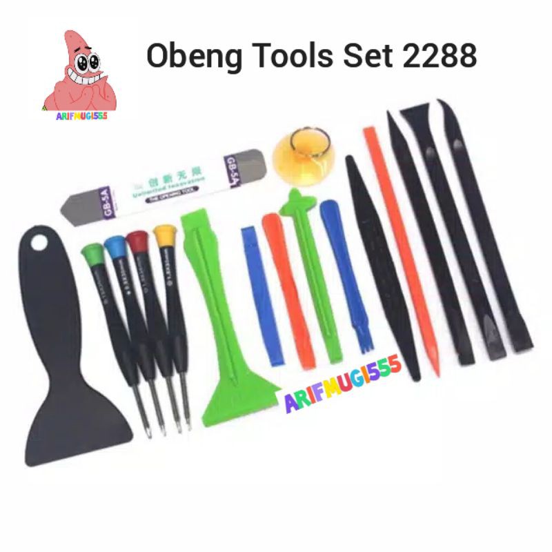 OBENG TOOLS TOL ALAT SERVICE PEMBUKA CASING KESING BACKDOR SEMUA TYPE HANDPHONE 2288