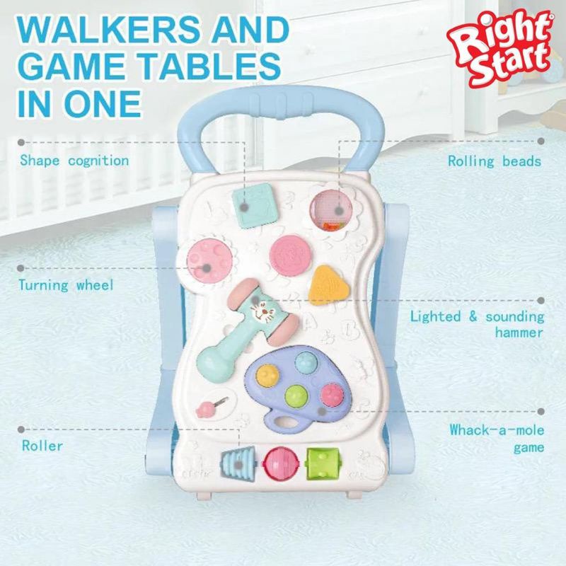 Baby Push Walker Alat Bantu Jalan Bayi Right Start Activity Walker With Mainan Edukasi dan Musik