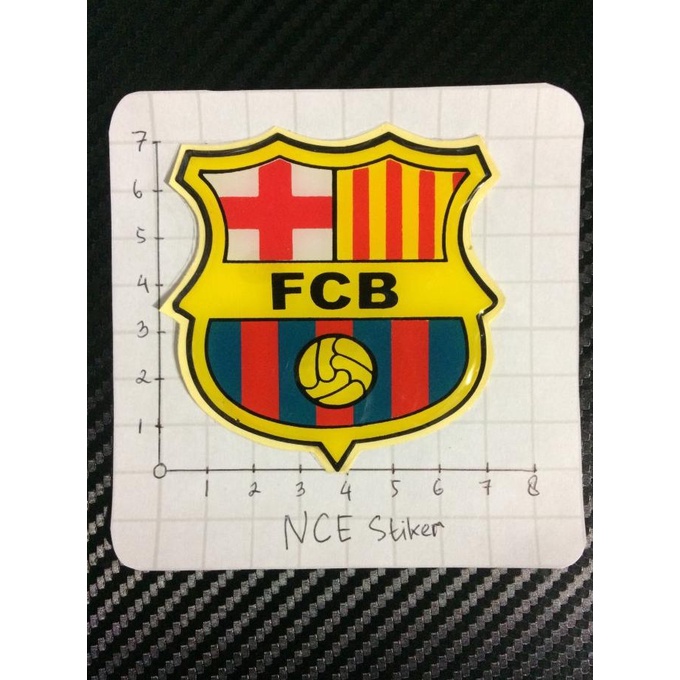 

Stiker timbul resin Barcelona ncest17 Berkualitas