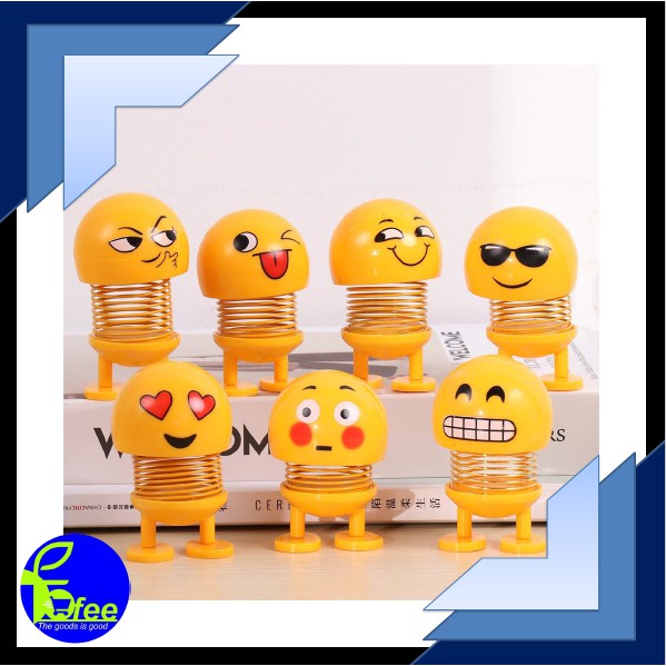 [IMPORT] - Hiasan Pajangan Mobil Dashboard Emoji Smile Face Car Display Kode HPM2