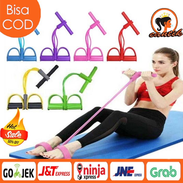 Tummy Trimmer Alat Pengecil Perut Body Olahraga Gym Fitness Elastis Pull Up Pembakar Lemak Trimer