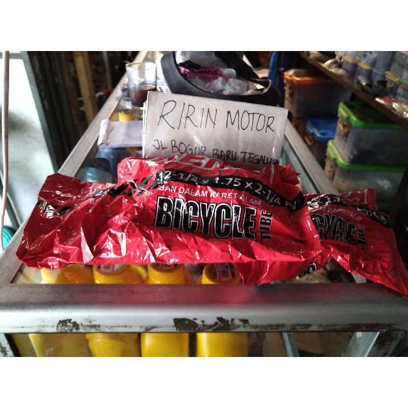 Ban dalam sepeda anak ukuran 12 - 1/4 x 1.75 x 2/4  Merek kenda