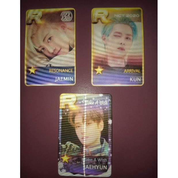 PC Photocard lenticular nct jaehyun Kun jaemin yuta