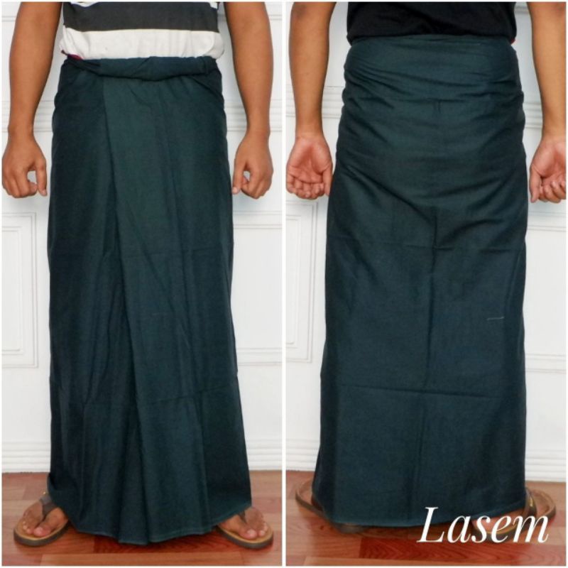 SARUNG RAYON/SARUNG SANTUNG/SARUNG GLOYOR HIJAU POLOS