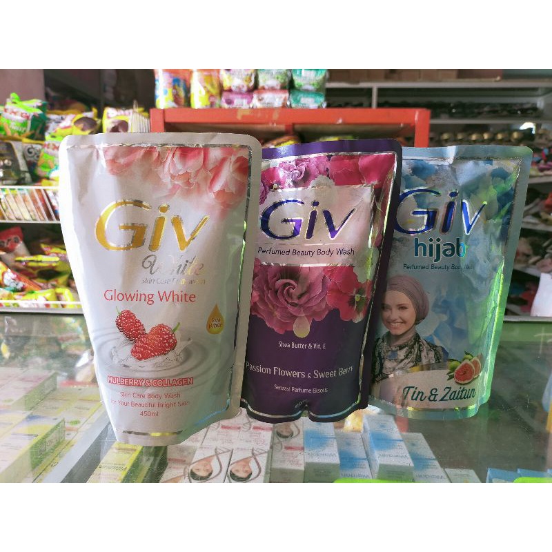 giv cair / giv bodywash 450ml/400ml (varian random)