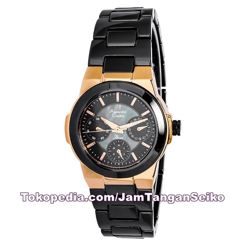 Jam Tangan Wanita Alexandre Christie AC 2224 BF BRGBA Keramik