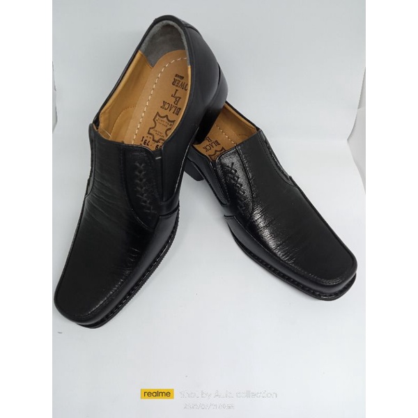 BT 791 Sepatu Pantofel Black Tower Sepatu Pantofel Pria Tali Formal Kulit Asli Sepatu Pentopel Kantor