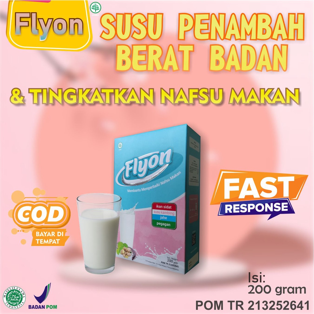 Susu Flyon COKLAT Susu Penggemuk Badan Dan Penambah Nafsu Makan Original Vitamin Penggemuk Badan Herbal-6