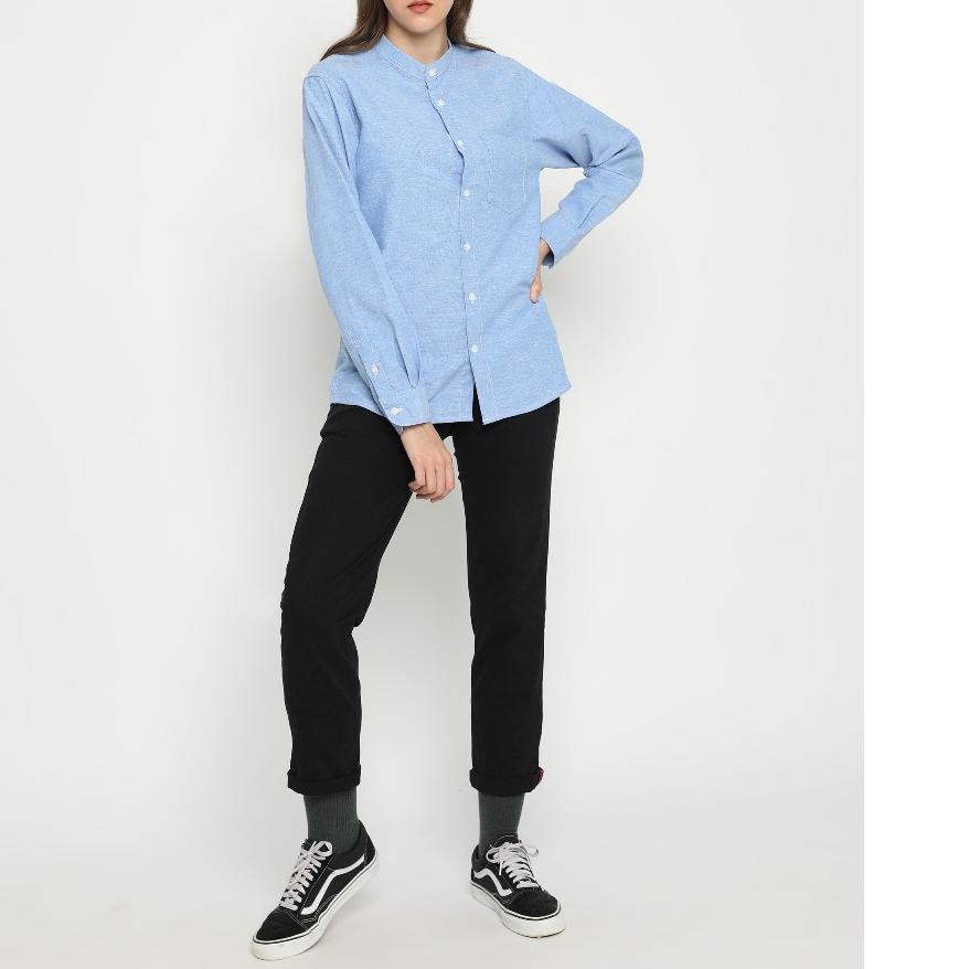 ✤2.2✤ Memuaskan Erigo Long Shirt Cevan Blue ,,,