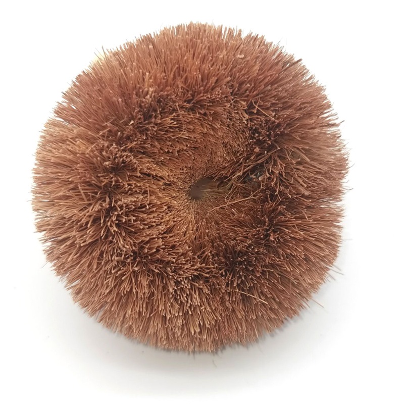 Sikat Pembersih Panci Minyak Anti Lengket Warna Coklat Kelapa Alami Untuk Dapur