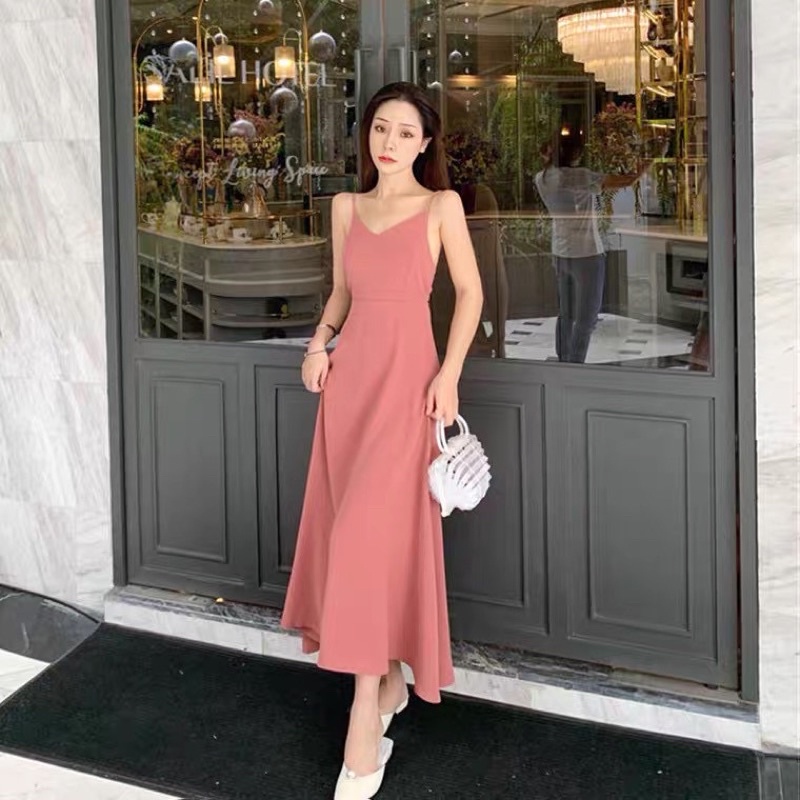 H7 D5/258 Korean backless dress / dress pantai / long dress / maxi dress