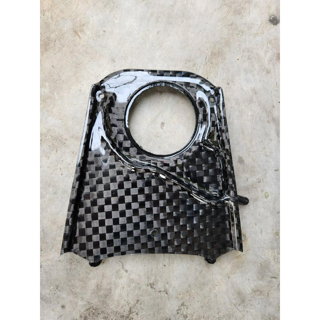 Cover Fuel / Tangki Bensin Beat New Street Led Carbon Kevlar