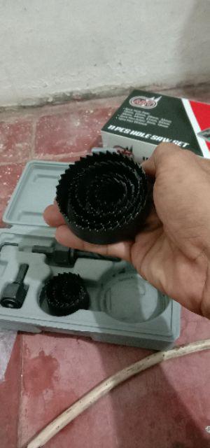 Holesaw Set 13 Pcs Mata Bor Kayu Mata Bor Hidroponik Murah Isi 13