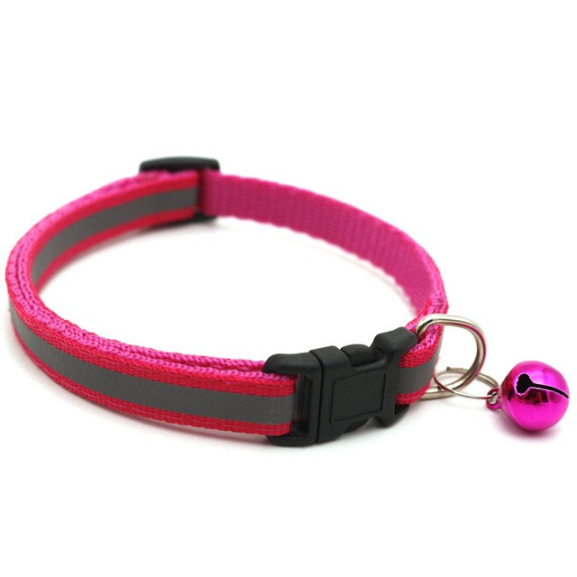 Kalung Leher Anjing / Kucing Adjustable Dengan Lonceng