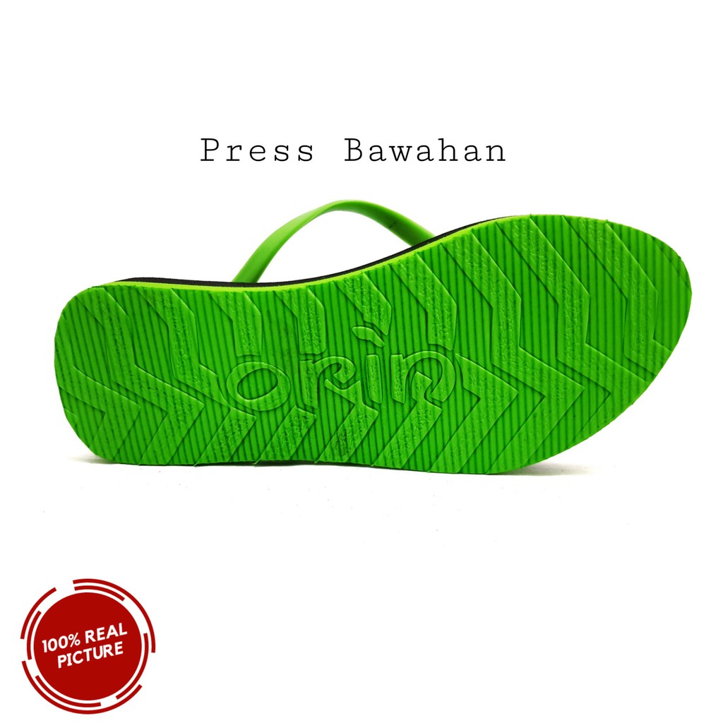 OSHIN Sandal Wedges Datar Jepit Wanita By ORIN