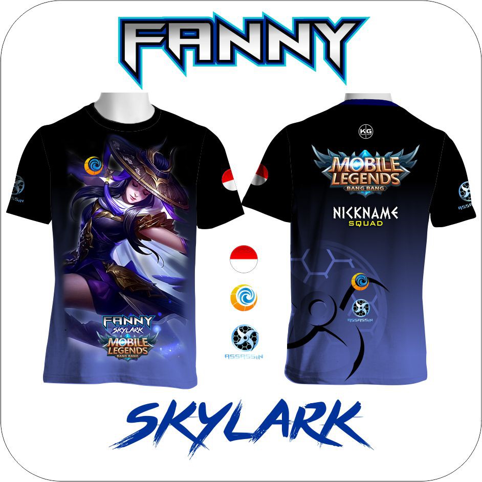 Kaos Mobile Legends FANNY Skin Lengkap Shopee Indonesia