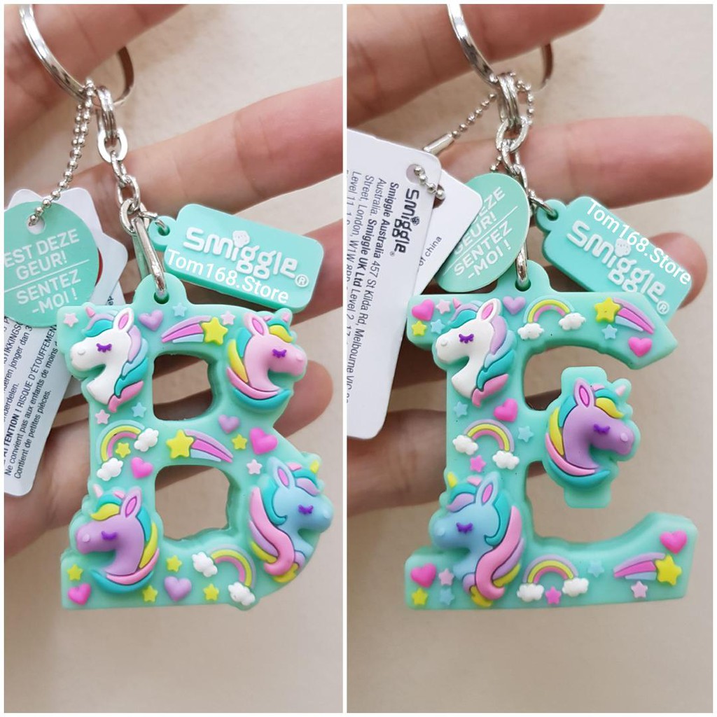 SMIGGLE SCENTED ALPHABET KEYRING