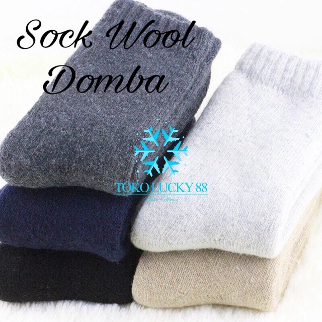 IMPORT MOLLAD Sock Wool Domba Kaos Kaki Rajut Wool Winter Musim Dingin Super Tebal