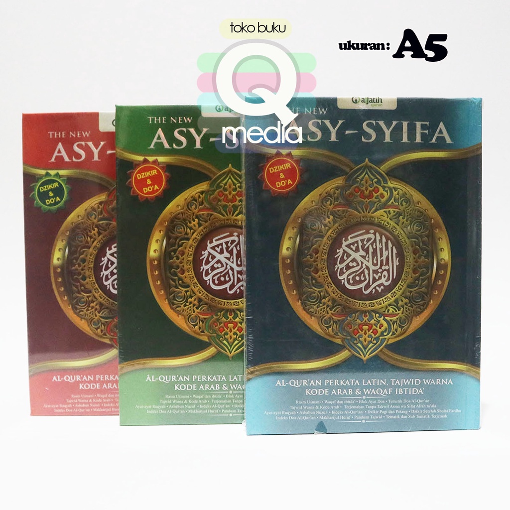 A5 Al Quran Asy Syifa Perkata Latin Transliterasi Tajwid Warna Terjemah Rasm Utsmani | Al Fatih | AL