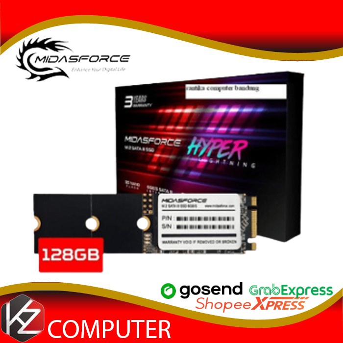 M2 SATA M.2 SATA III 2280 128 GB MIDAS SSD - FORCE HYPER LIGHTNING