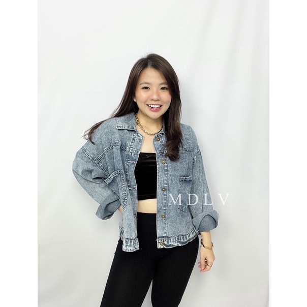 Jaket Jeans Bear New York Jeans Premium Jaket Jeans Import Good Quality Women Jeans Jaket Fashion Import