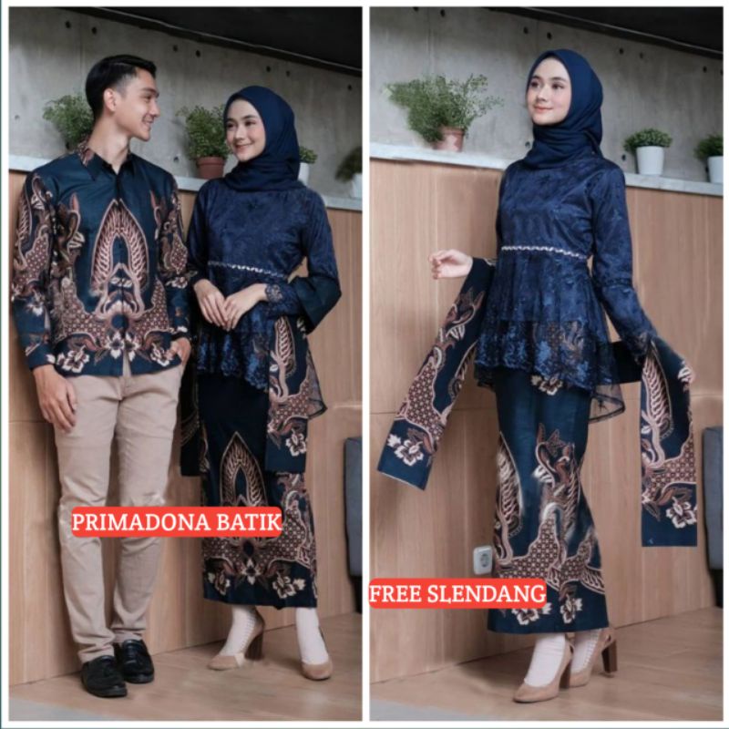 Couple Kebaya Modern Baju Wisuda Tunangan Lamaran Terbaru Baju Batik Brokat Couple