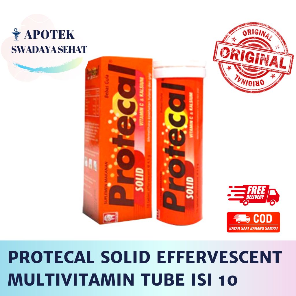 PROTECAL SOLID EFFERVESCENT Vitamin Tube isi 10