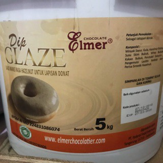 Topping Elmer Dip Glaze - Topping Donat Hazelnut  5kg