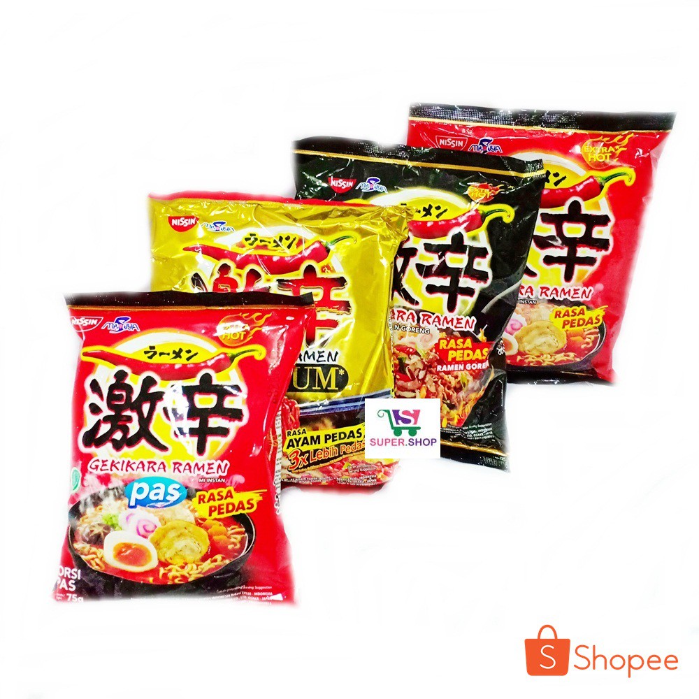 TERMURAH Nissin GEKIKARA Instan Ramen Kuah / Goreng Pedas / Premium