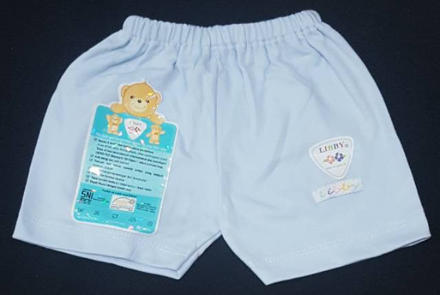 Celana Pendek Bayi 0-6 Polos Warna Libby / Celana Segi Empat Bayi All Size