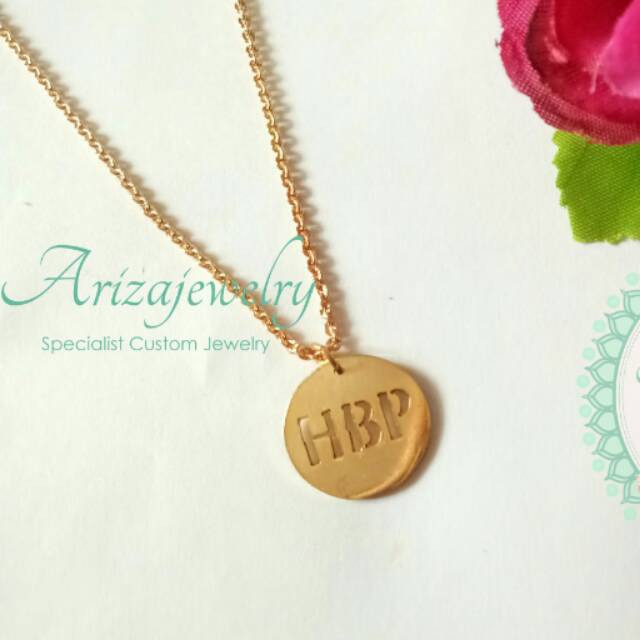 Kalung Logo Kuningan Lapis Emas