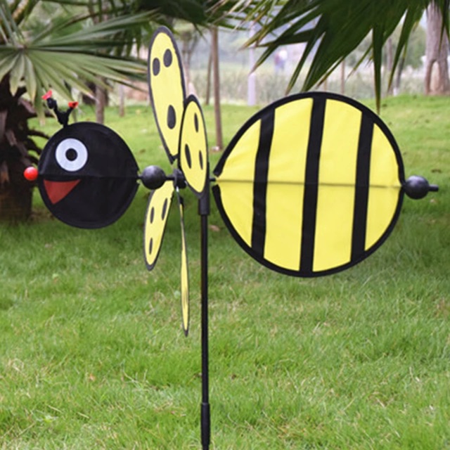 MURAH! Kincir Angin / Windmill Bentuk Lebah / Bumblebee dan Kumbang / Ladybug Untuk Outdoor / Taman