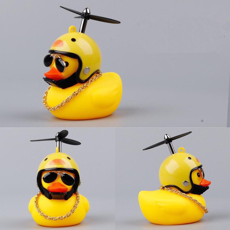 【READY】Lueaspy bebek kuning dengan blading bisa untuk mobil.sepeda.motor dengan lampu dan bel