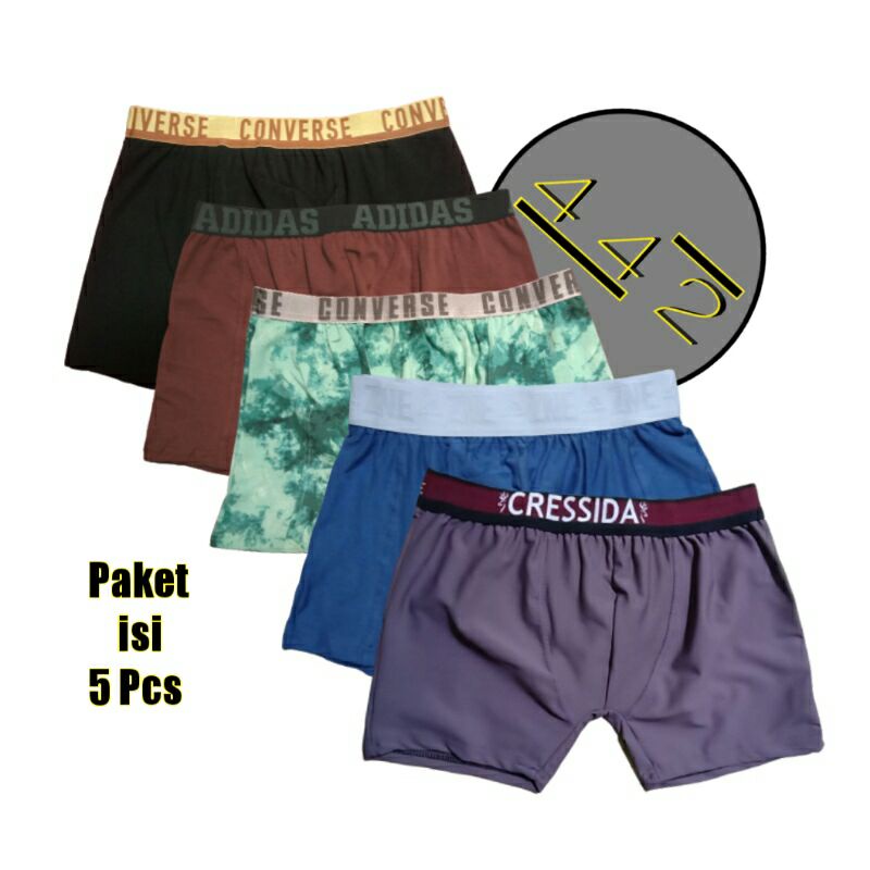 Sempak isi 5 Pcs Celana dalam pria Boxer