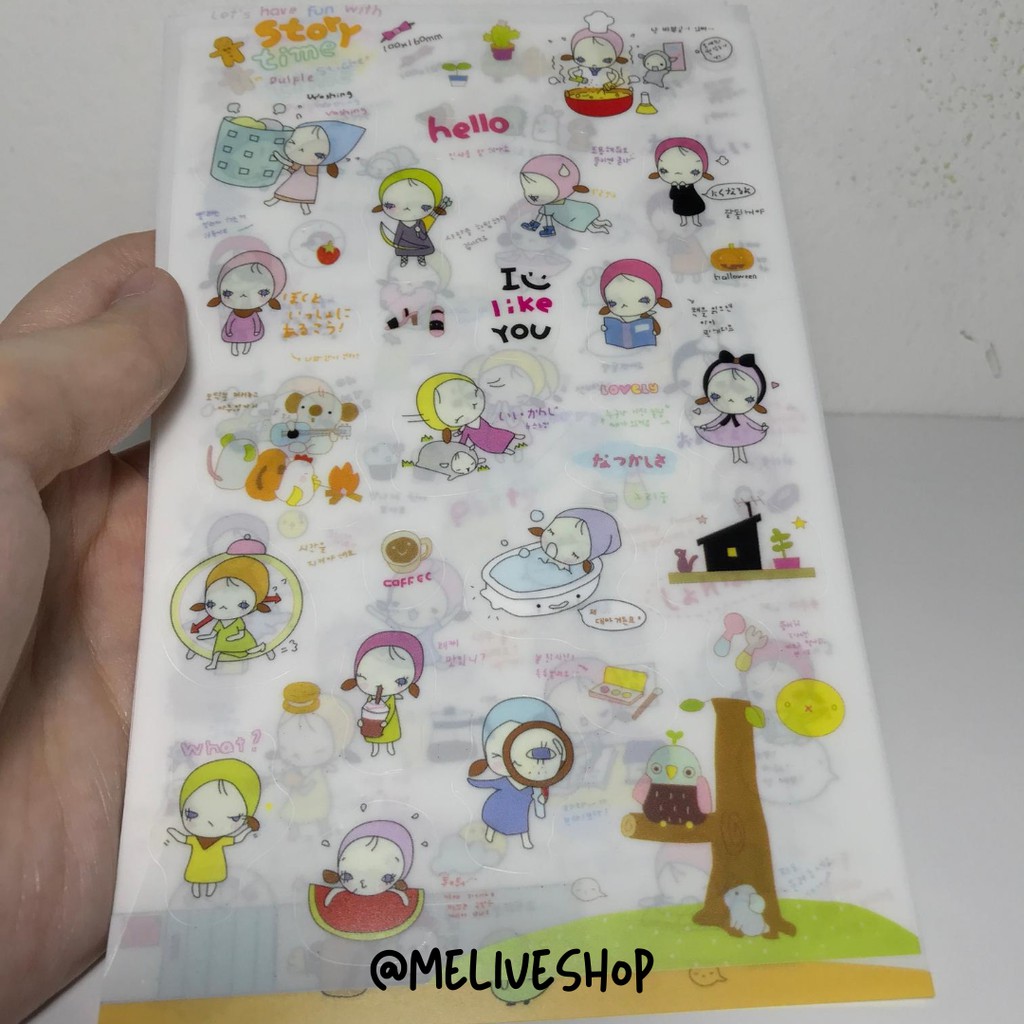 

Story Time in Purple Deco Stickers Diary Journal