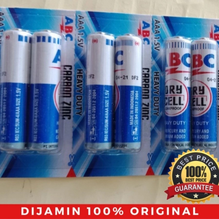 BATERAI ABC BIRU AAA ISI 2pc / Baterai Battery Batere ABC BIRU AAA A3