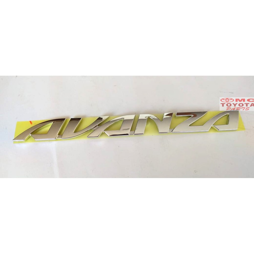 Emblem Logo Bagasi Belakang Toyota Avanza 75441-BZ300